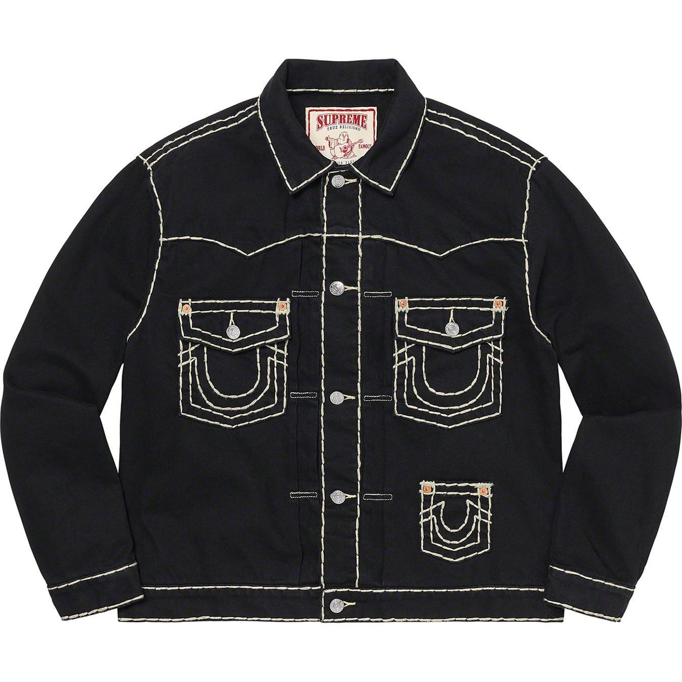 Supreme®/True Religion® Denim Trucker Jacket view 3